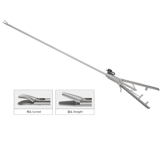 A set of 5 pieces of laparoscopic surgical instrument needle-holding forceps